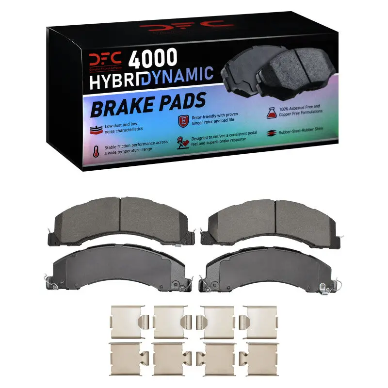 Dfc 08-25 Dodge Ram 4500 Front/Rear 4000 Hybridynamic Brake Pads And Hardware Kit 1