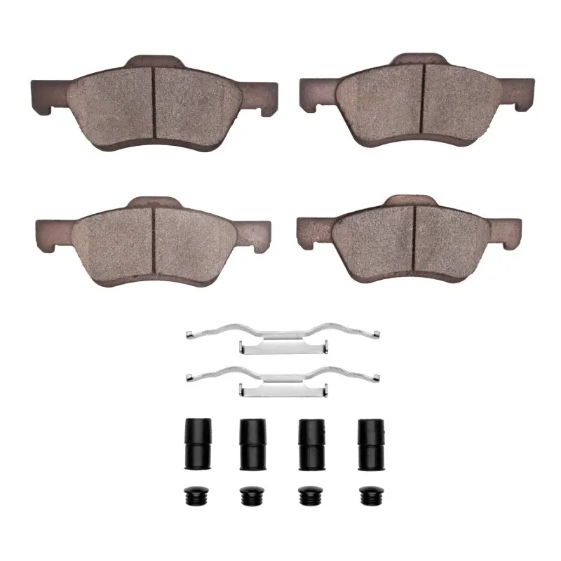 Dfc 09-12 Ford Escape Front 4000 Hybridynamic Brake Pads And Hardware Kit 1
