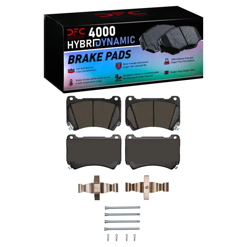 Dfc 09-14 Hyundai Equus Front 4000 Hybridynamic Brake Pads And Hardware Kit 1