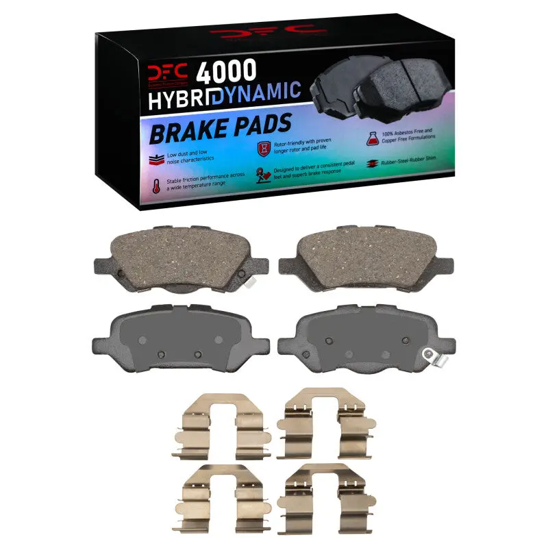 Dfc 09-15 Toyota Venza Rear 4000 Hybridynamic Brake Pads And Hardware Kit 1