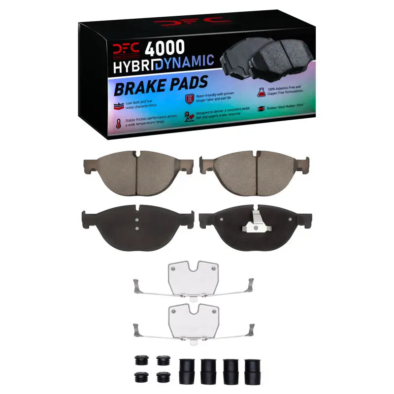 Dfc 09-18 Bmw Activehybrid 7 Front 4000 Hybridynamic Brake Pads And Hardware Kit 1