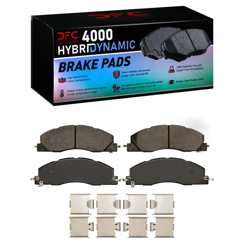 Dfc 09-18 Dodge Ram 3500 Front 4000 Hybridynamic Brake Pads And Hardware Kit 1