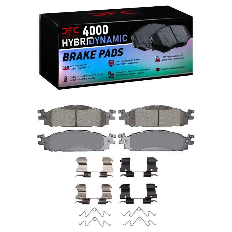 Dfc 09-19 Ford Taurus Sho Front 4000 Hybridynamic Brake Pads And Hardware Kit 1