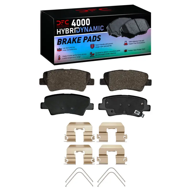 Dfc 09-22 Hyundai Azera Rear 4000 Hybridynamic Brake Pads And Hardware Kit 1
