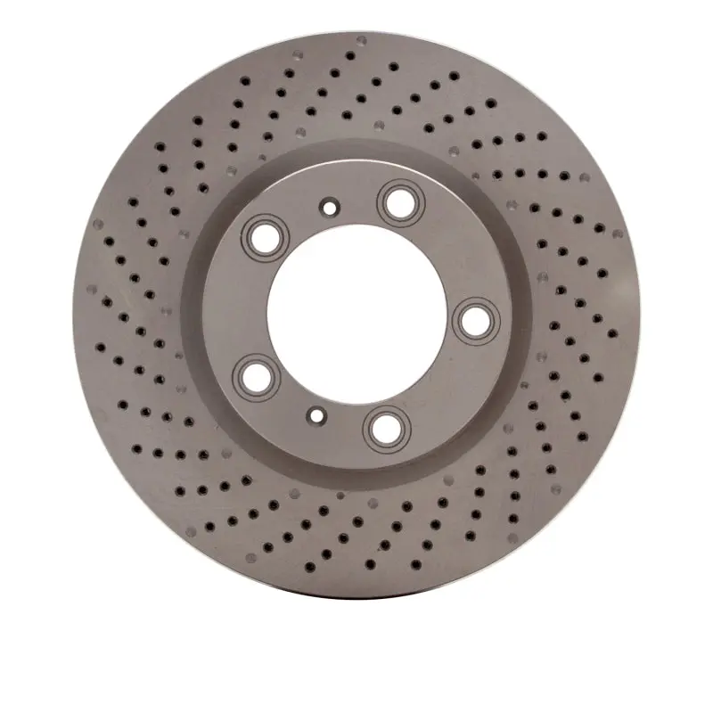 Dfc 09-23 Porsche 718 Boxster Left Front Drilled Brake Rotor 1