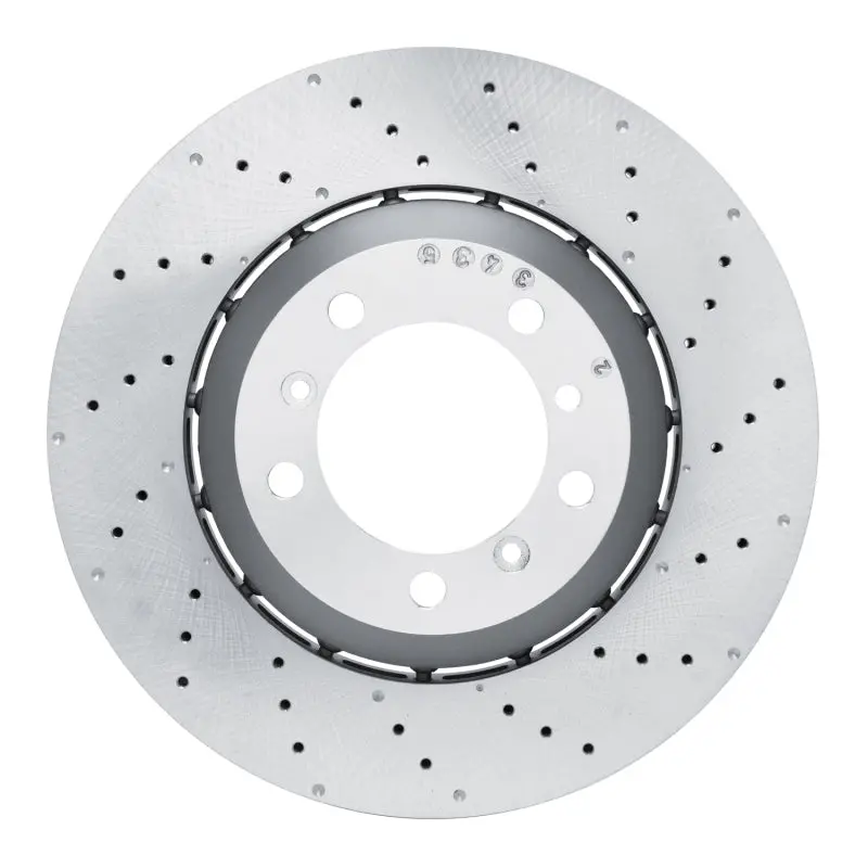 Dfc 10-11 Porsche 911 Right Rear Drilled Hi-Carbon Alloy Geomet Coated Rotor 1
