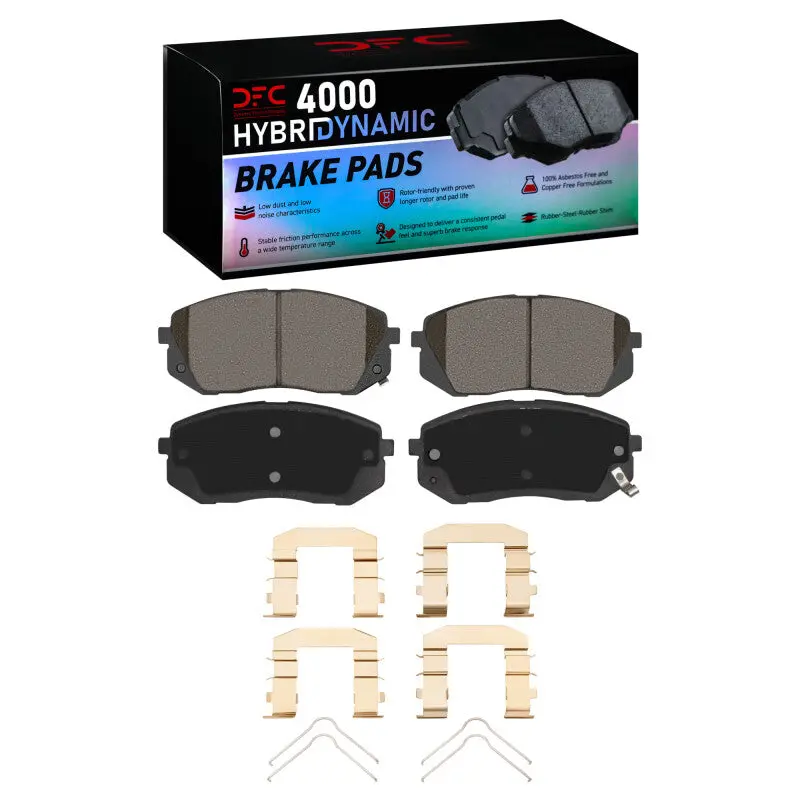 Dfc 10-17 Hyundai Tucson Front 4000 Hybridynamic Brake Pads And Hardware Kit 1