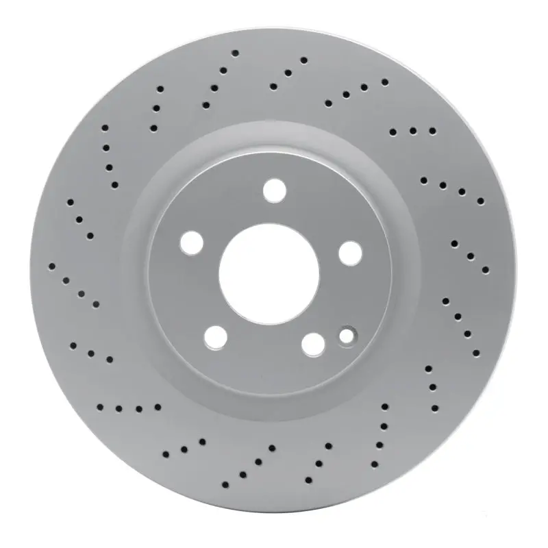 Dfc 10-17 Mercedes-Benz C250 Front Drilled Geospec Coated Rotor 1