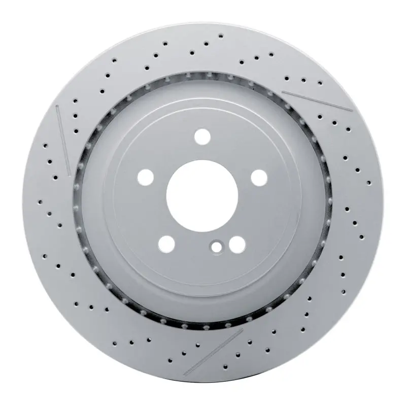 Dfc 10-18 Mercedes-Benz E63 Amg S Rear Drilled And Slotted Hi-Carbon Alloy Geomet Coated Rotor 1