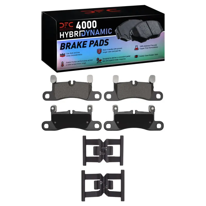 Dfc 11-18 Porsche Cayenne Rear 4000 Hybridynamic Brake Pads And Hardware Kit 1