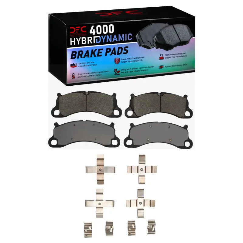 Dfc 12-16 Porsche 911 Front 4000 Hybridynamic Brake Pads And Hardware Kit 1