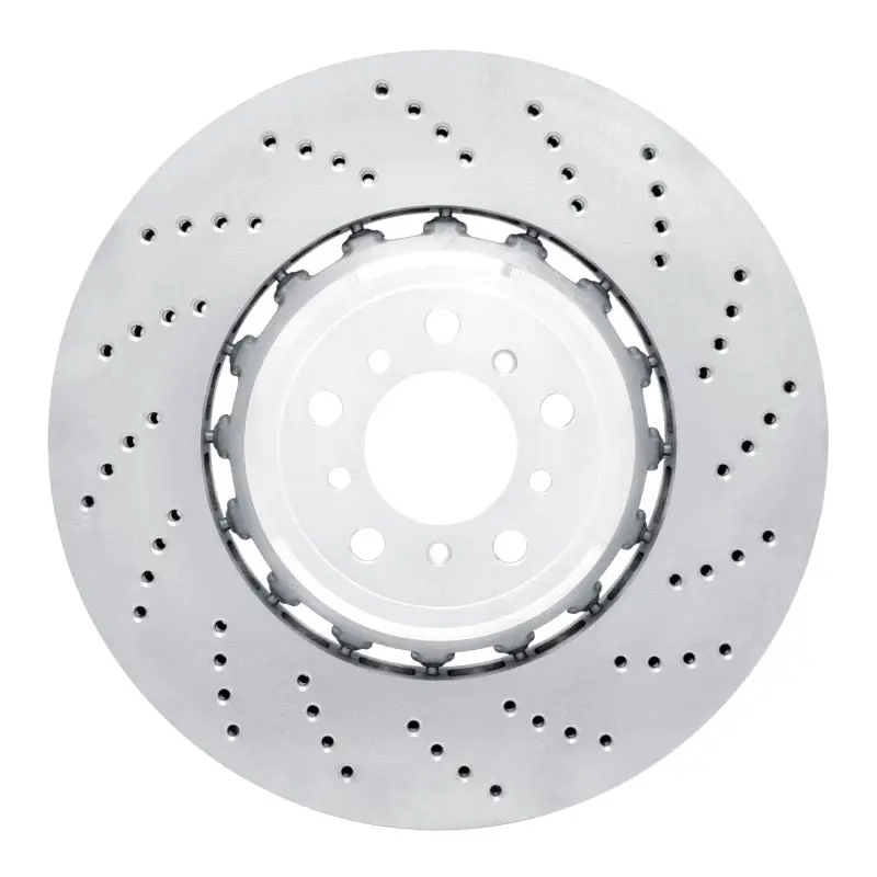 Dfc 12-19 Bmw M6 Gran Coupe Left Front Drilled Hi-Carbon Alloy Geomet Coated Rotor 1