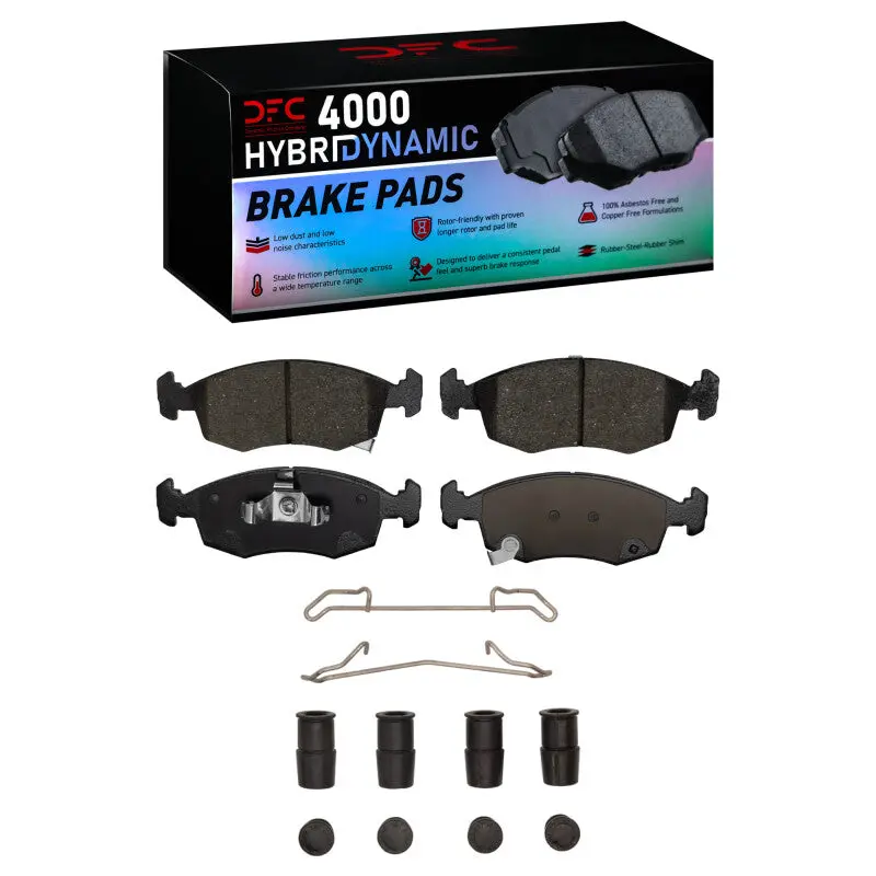 Dfc 12-19 Fiat 500 (Usa/Canada) Front 4000 Hybridynamic Brake Pads And Hardware Kit 1