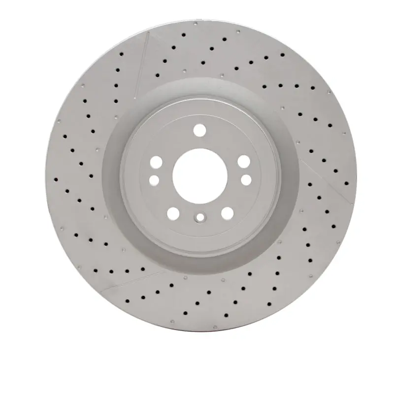 Dfc 12-19 Mercedes-Benz Gle63 Amg Front Drilled Geospec Coated Rotor And Slotted 1