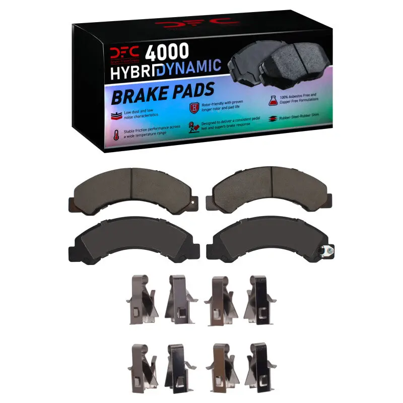 Dfc 12-20 Hino 155 Fr & Rr 4000 Hybridynamic Brake Pads And Hardware Kit 1
