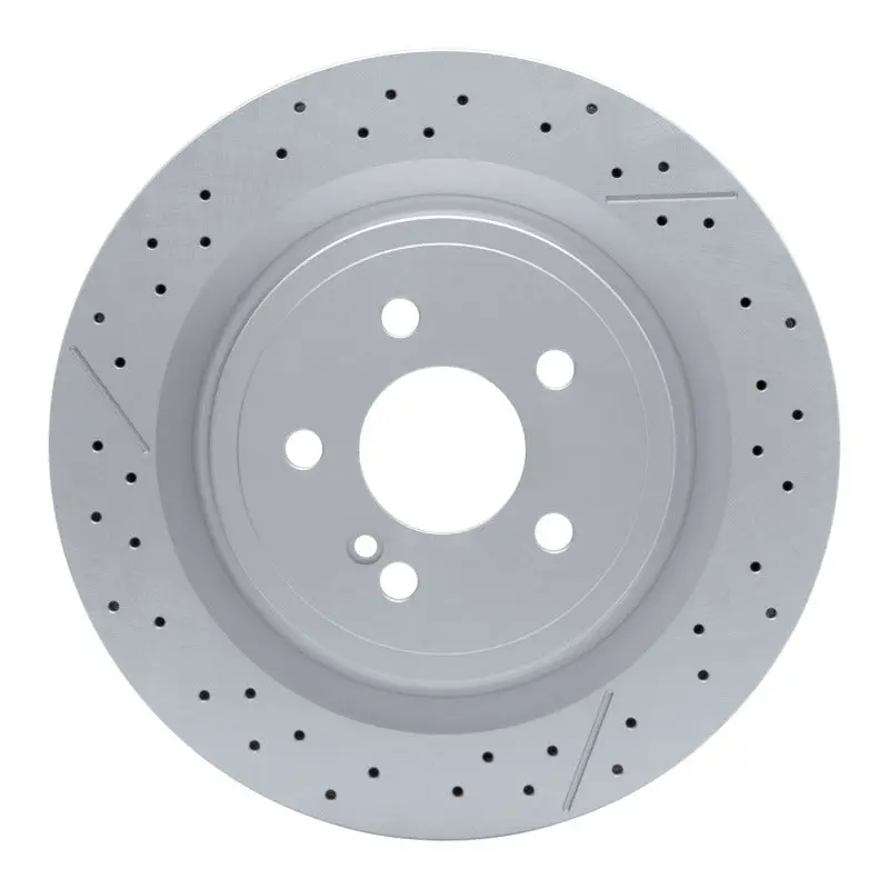 Dfc 12-20 Mercedes-Benz Gla45 Amg Rear Drilled Geospec Coated Rotor And Slotted 1