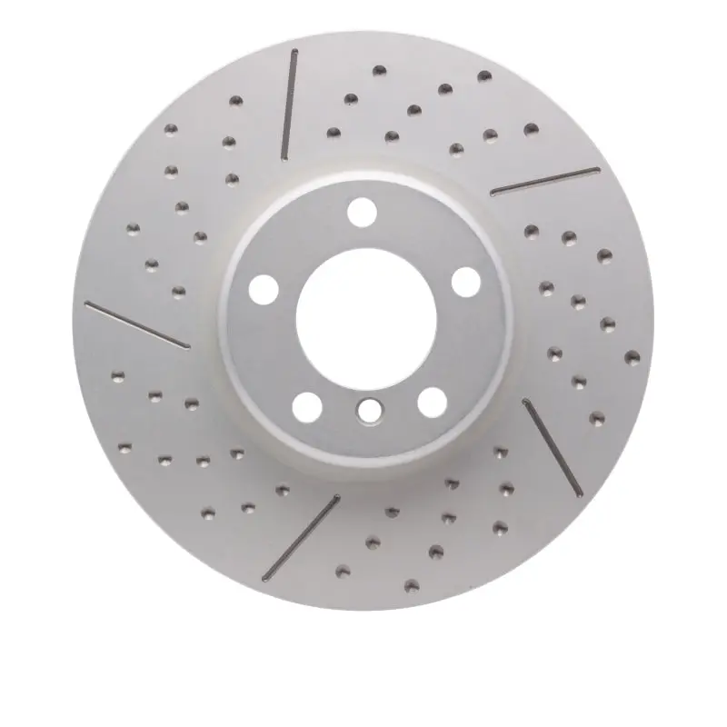 Dfc 12-21 Bmw 335I Gt Xdrive Front Hi-Carbon Alloy Geomet Coated Rotor - Dimpled And Slotted 1