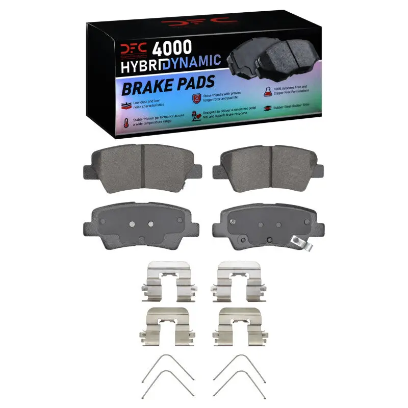 Dfc 12-24 Hyundai Kona Rear 4000 Hybridynamic Brake Pads And Hardware Kit 1
