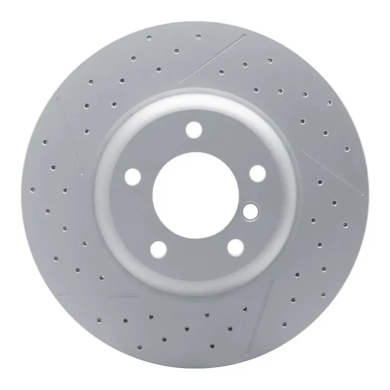 Dfc 13-13 Bmw 135Is Front Drilled And Slotted Hi-Carbon Alloy Geomet Coated Rotor 1