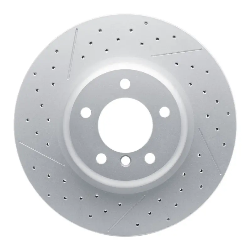 Dfc 13-13 Bmw 135Is Front Drilled And Slotted Hi-Carbon Alloy Geomet Coated Rotor 1