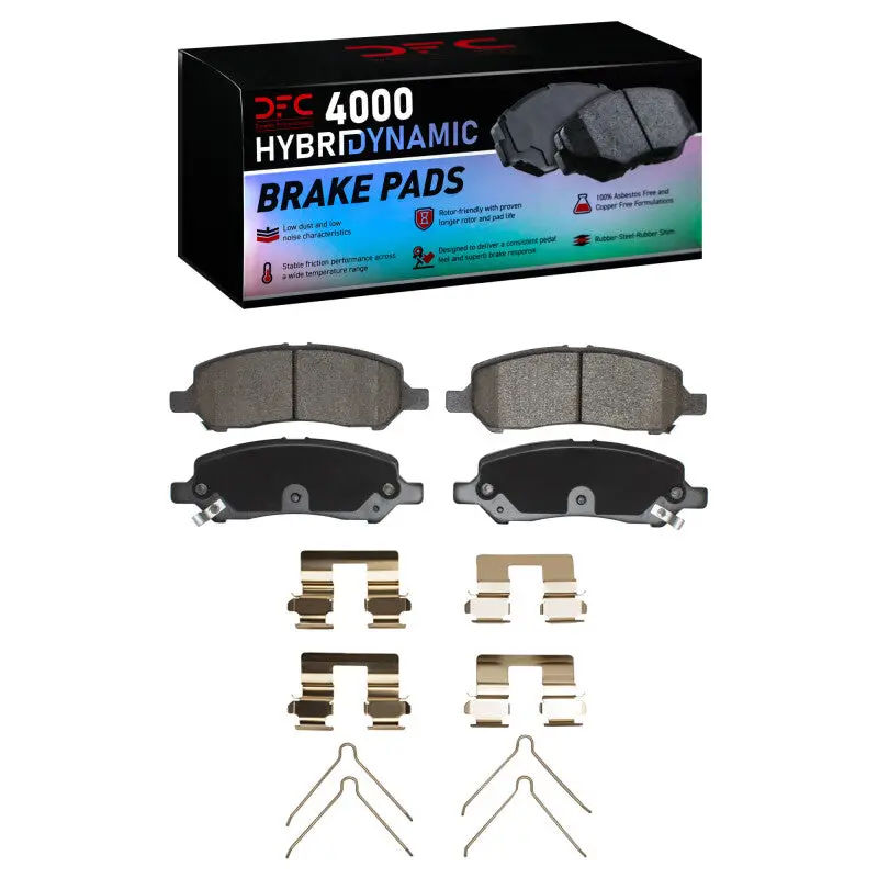 Dfc 13-16 Dodge Dart Rear 4000 Hybridynamic Brake Pads And Hardware Kit 1