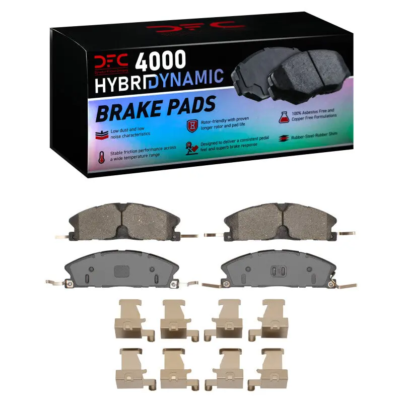 Dfc 13-19 Ford Police Interceptor Sedan Front 4000 Hybridynamic Brake Pads And Hardware Kit 1