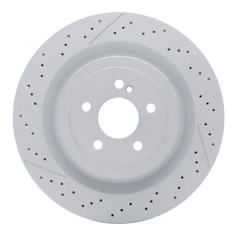 Dfc 13-23 Mercedes-Benz Sl65 Amg Rear Drilled Geospec Coated Rotor And Slotted 1