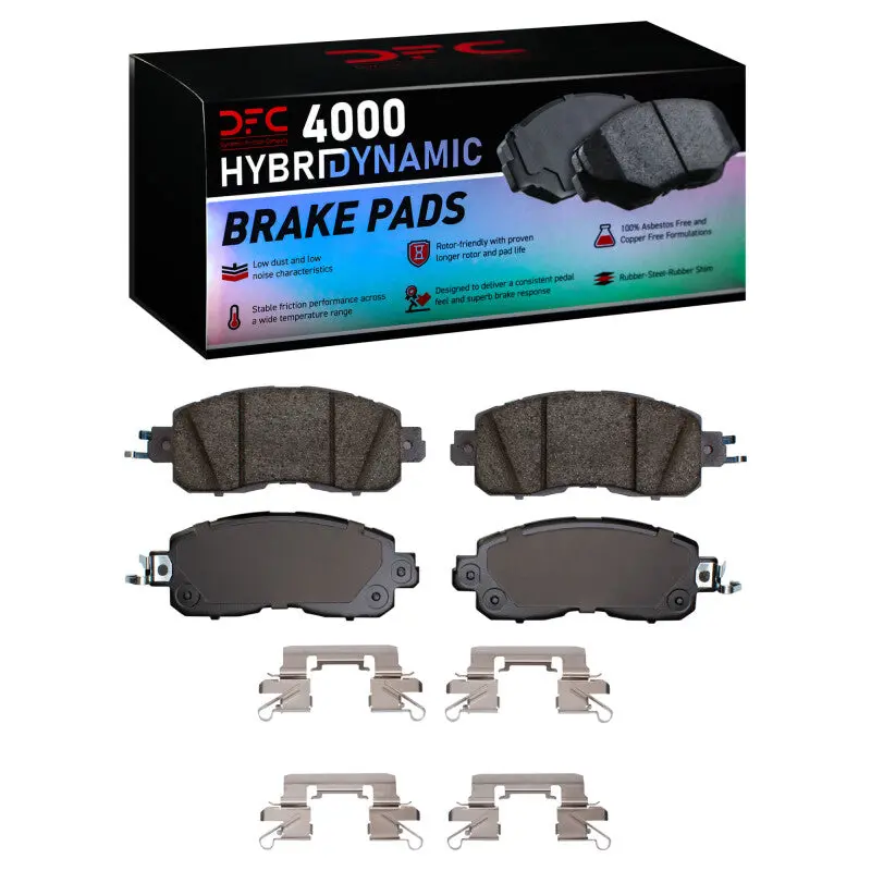 Dfc 13-25 Nissan Leaf Front 4000 Hybridynamic Brake Pads And Hardware Kit 1
