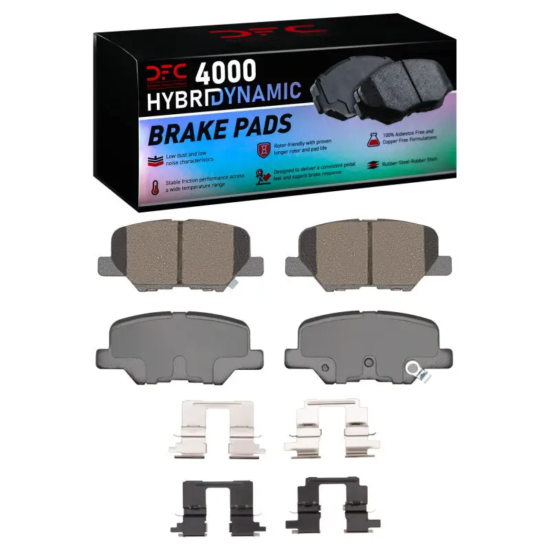 Dfc 14-18 Mazda 3 Rear 4000 Hybridynamic Brake Pads And Hardware Kit 1