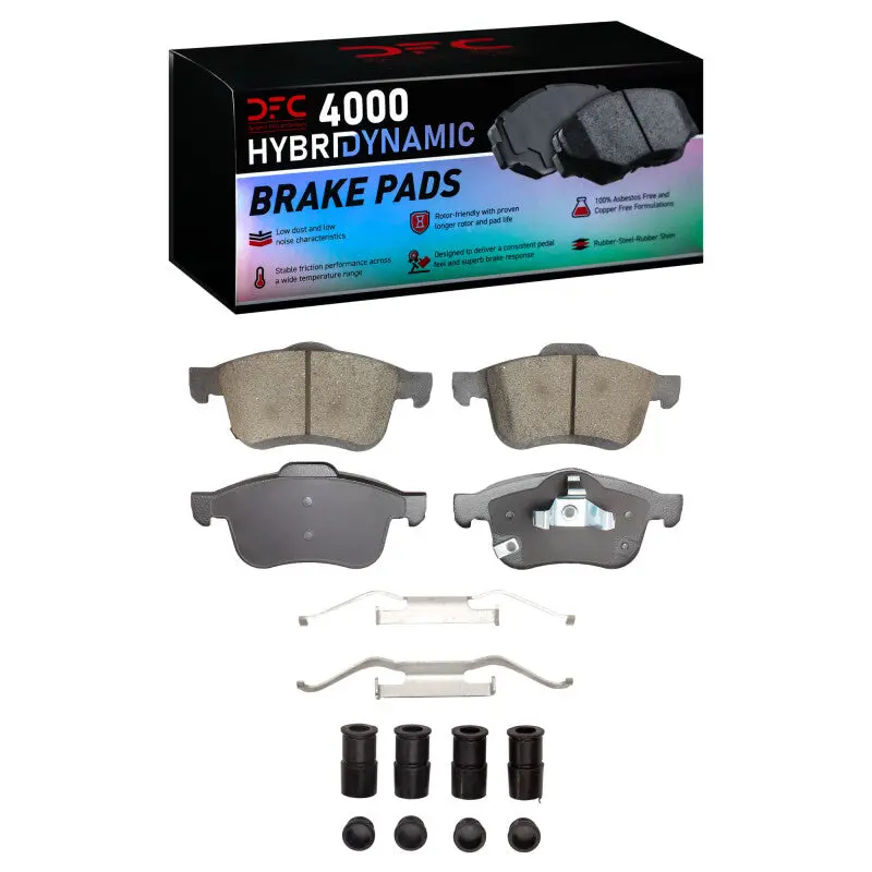 Dfc 14-19 Fiat 500L Front 4000 Hybridynamic Brake Pads And Hardware Kit 1