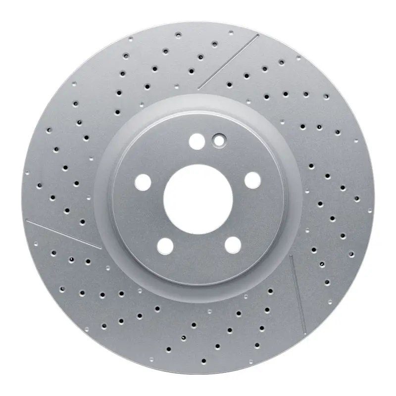 Dfc 14-19 Mercedes-Benz Gla45 Amg Front Drilled And Slotted Hi-Carbon Alloy Geomet Coated Rotor 1