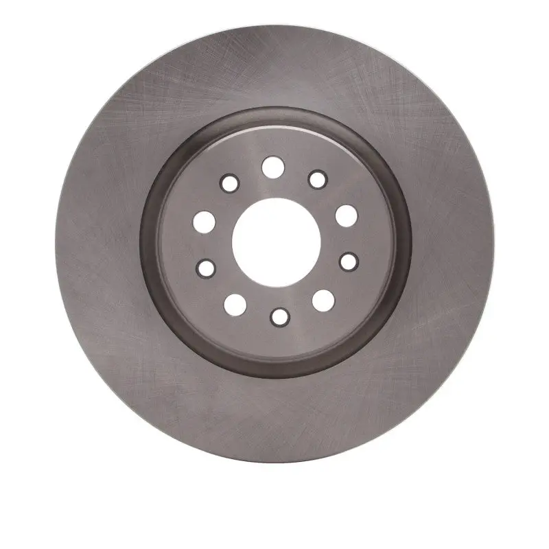 Dfc 14-22 Maserati Ghibli Front Right Dimpled & Slotted Silver Brake Rotor 1