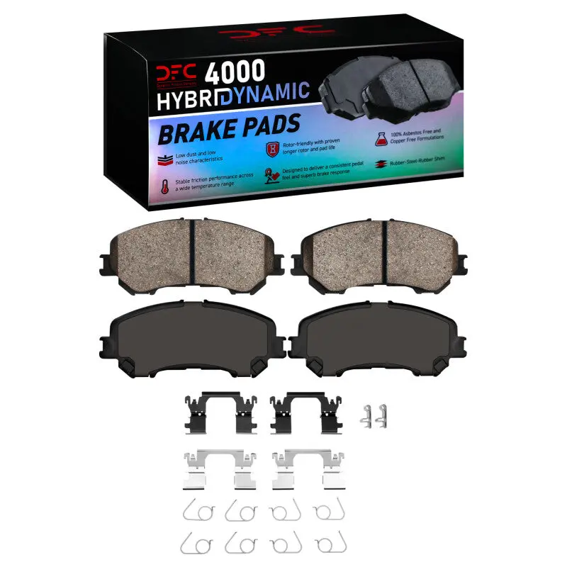 Dfc 14-23 Nissan X-Trail (Mexico) Front 4000 Hybridynamic Brake Pads And Hardware Kit 1