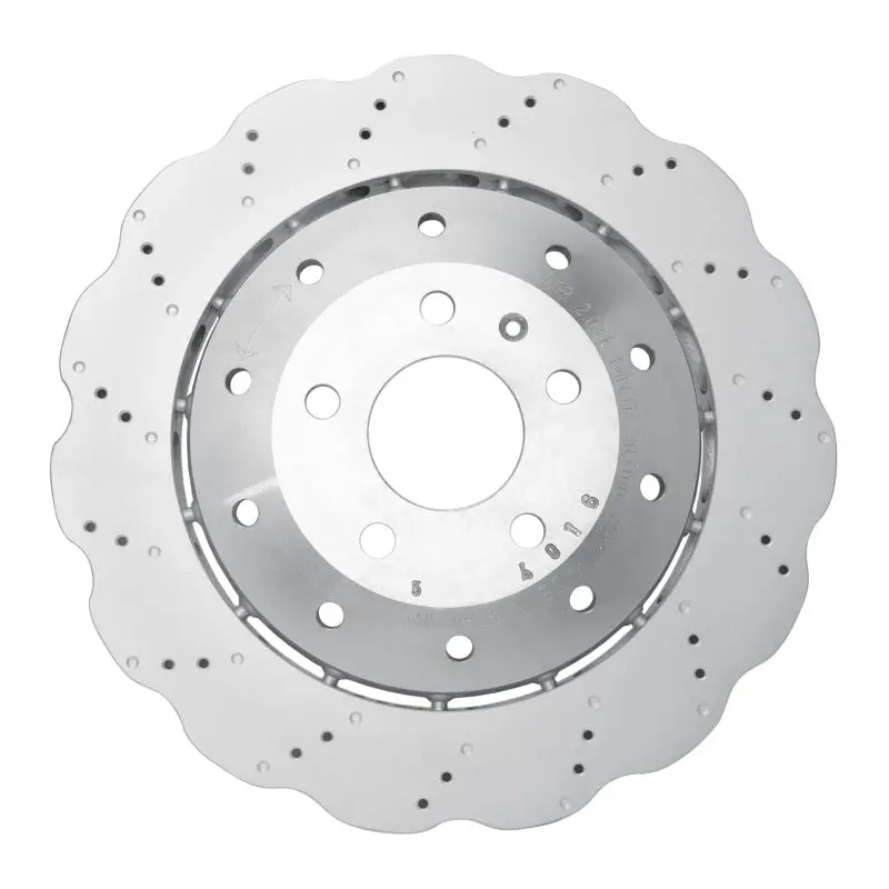 Dfc 14-24 Audi R8 Rear Drilled Hi-Carbon Alloy Geomet Coated Rotor 1