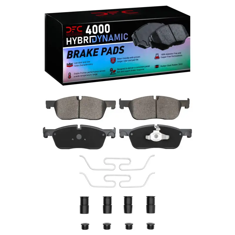 Dfc 15-19 Jaguar E-Pace Front 4000 Hybridynamic Brake Pads And Hardware Kit 1