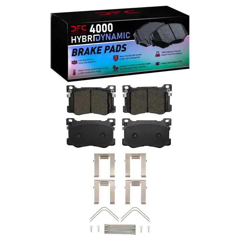 Dfc 15-20 Genesis G80 Front 4000 Hybridynamic Brake Pads And Hardware Kit 1