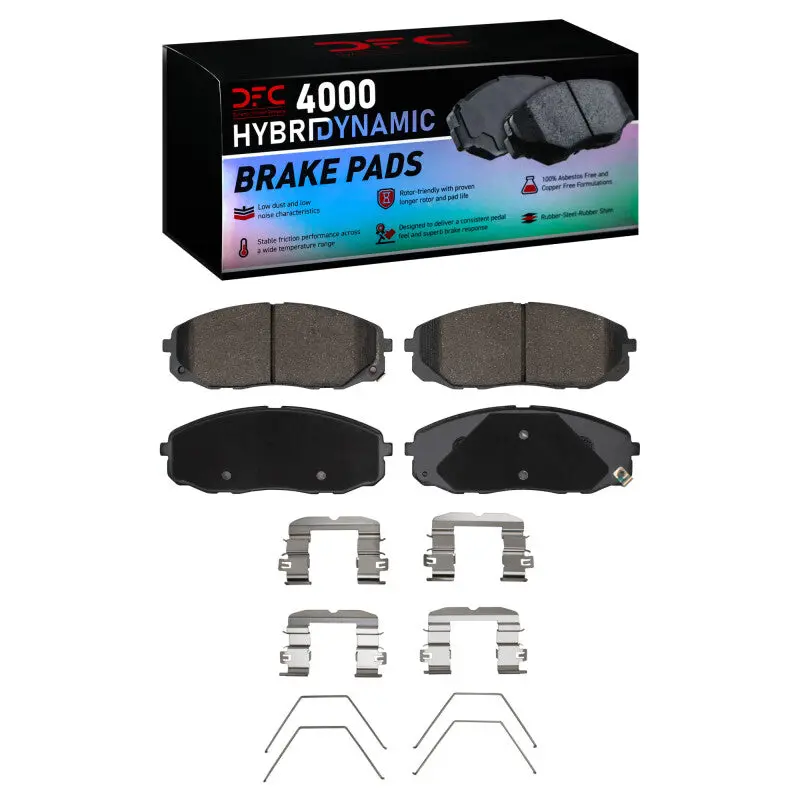 Dfc 15-21 Kia Sedona Front 4000 Hybridynamic Brake Pads And Hardware Kit 1