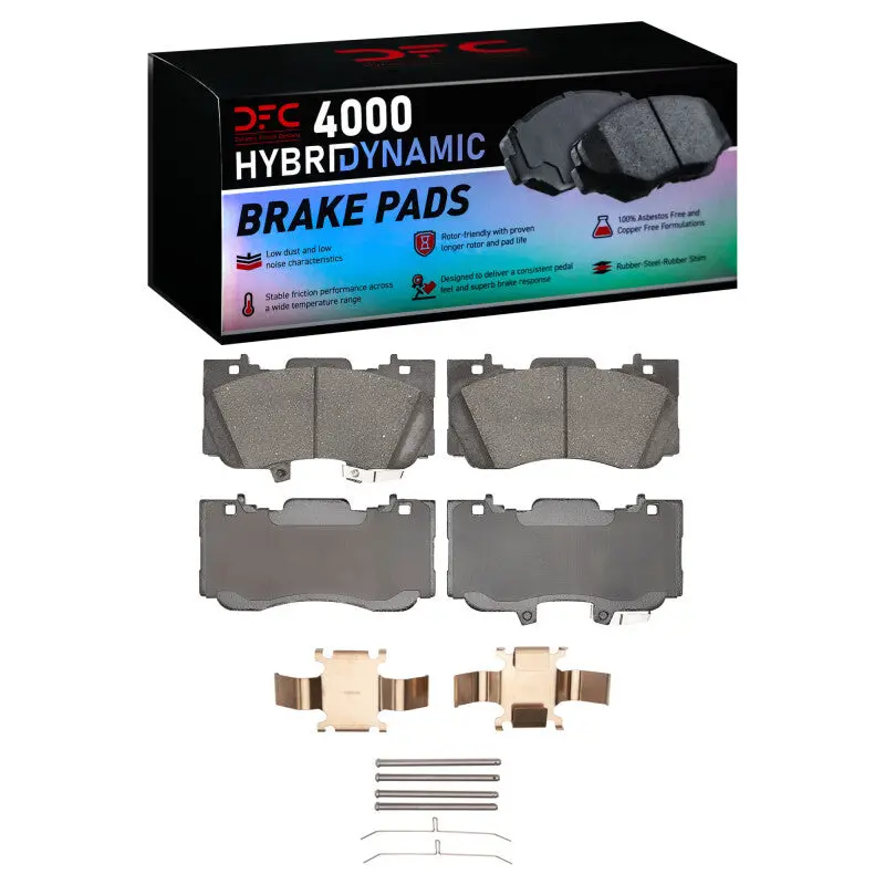 Dfc 15-23 Ford Mustang Front 4000 Hybridynamic Brake Pads And Hardware Kit 1