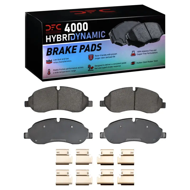 Dfc 15-25 Ford Transit-250 Front 4000 Hybridynamic Brake Pads And Hardware Kit 1