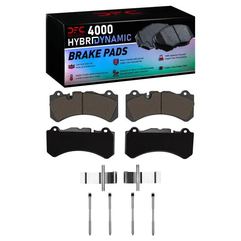 Dfc 16-17 Volvo V60/S60 Front 4000 Hybridynamic Brake Pads And Hardware Kit 1
