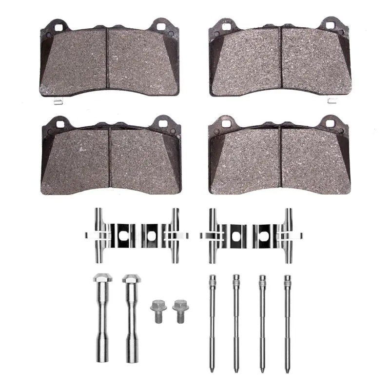 Dfc 16-18 Ford Focus Front 5000 Advanced Low Metallic Brake Pads And Hardware Kit 1