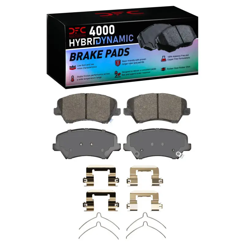 Dfc 16-21 Hyundai Veloster Front 4000 Hybridynamic Brake Pads And Hardware Kit 1