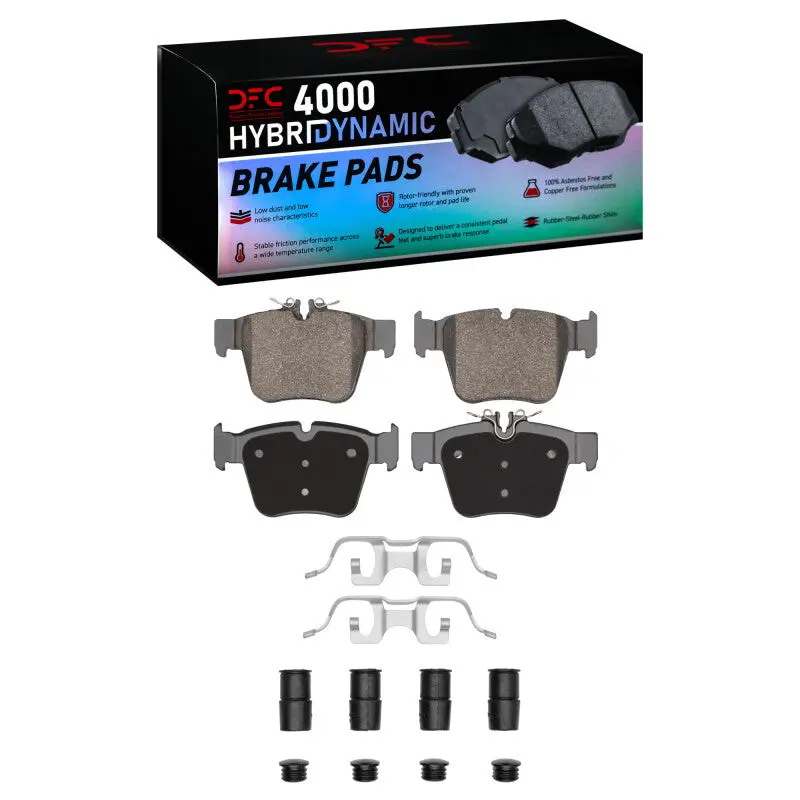 Dfc 16-23 Mercedes-Benz Glc300 Rear 4000 Hybridynamic Brake Pads And Hardware Kit 1