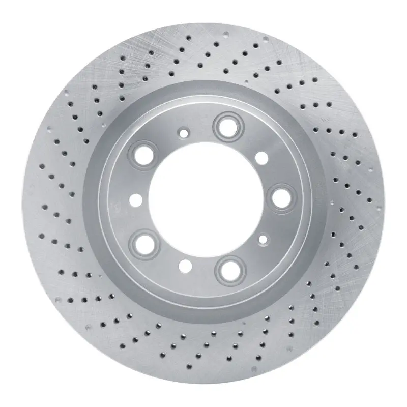 Dfc 16-23 Porsche Boxster Left Rear Drilled Brake Rotor 1