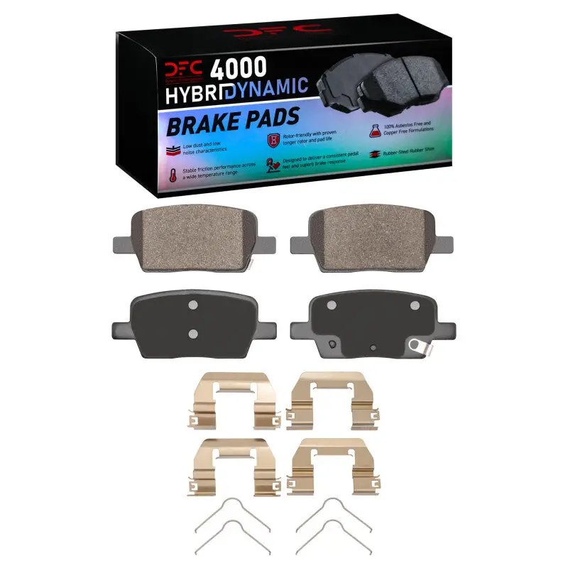 Dfc 16-24 Buick Enclave Rear 4000 Hybridynamic Brake Pads And Hardware Kit 1