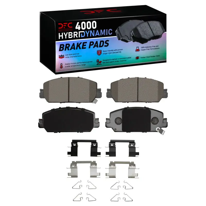 Dfc 17-21 Honda Clarity Front 4000 Hybridynamic Brake Pads And Hardware Kit 1