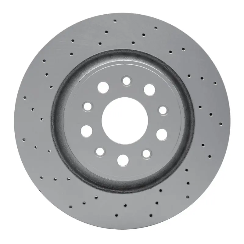 Dfc 17-24 Maserati Levante Rear Drilled Hi-Carbon Alloy Geomet Coated Rotor 1