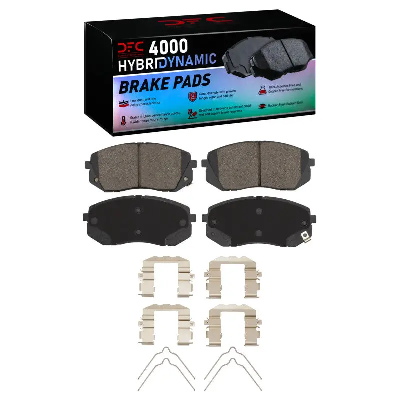 Dfc 17-25 Hyundai Veloster Front 4000 Hybridynamic Brake Pads And Hardware Kit 1