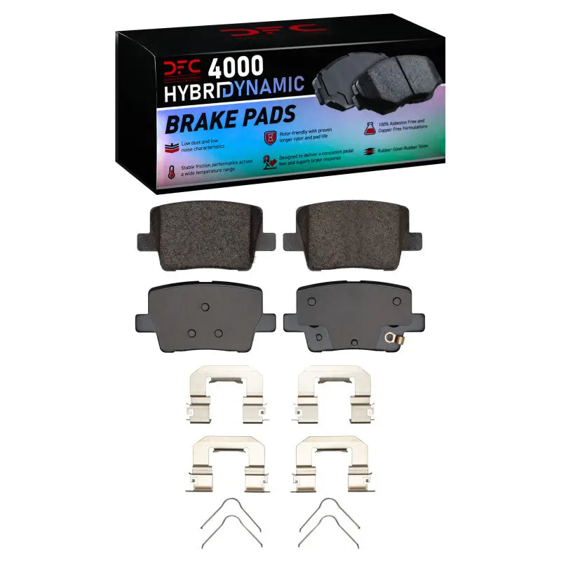 Dfc 19-22 Genesis G90 Rear 4000 Hybridynamic Brake Pads And Hardware Kit 1
