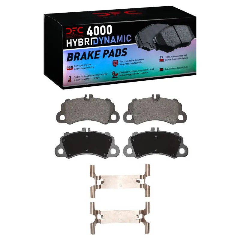 Dfc 19-23 Porsche Cayenne Front 4000 Hybridynamic Brake Pads And Hardware Kit 1